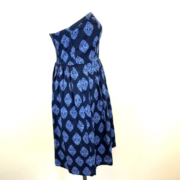 Old Navy Blue Strapless Dress Medallian - Picture 2 of 7